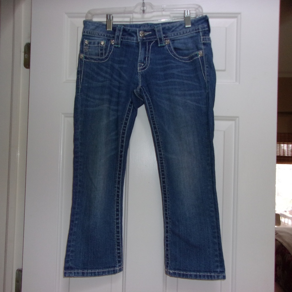 Miss Me Signature Cuffed Capris - 26" Waist